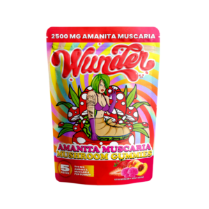 Wunder Mushroom Gummies Amanita Muscaria Strawberry Nectarine